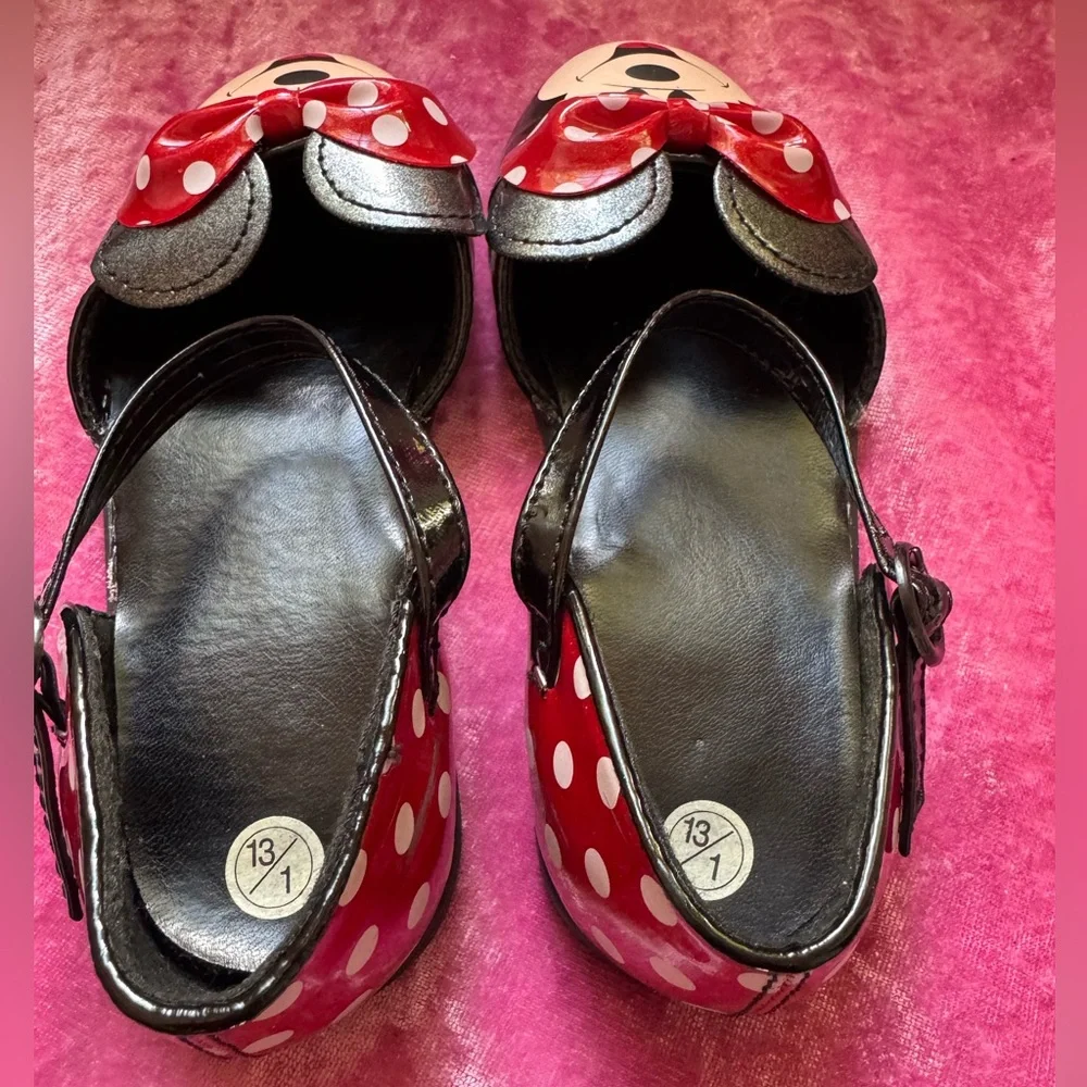 Minnie Mouse Dress Shoes ears Disney Store costume Polka Dot World 6 4th of July